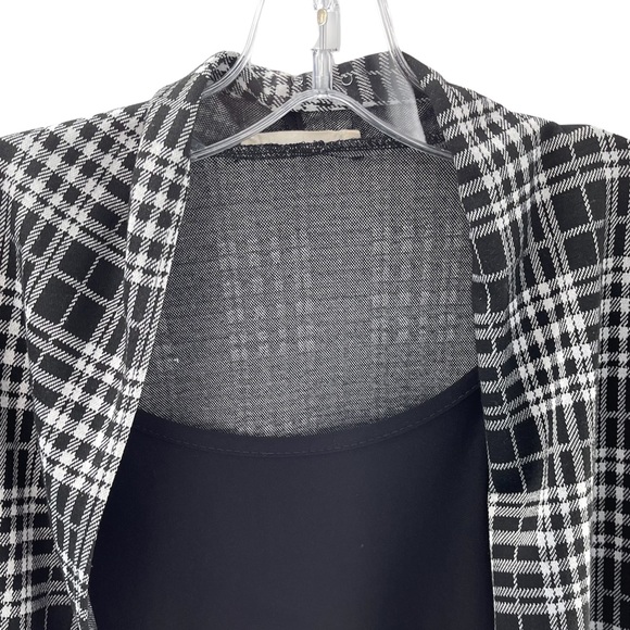 JM Fleurette Layered Plaid Open Front Cardigan Blouse XL - Picture 2 of 10